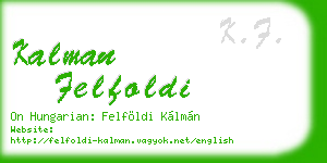 kalman felfoldi business card